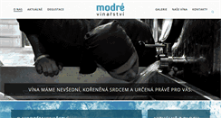 Desktop Screenshot of modrevinarstvi.cz